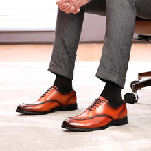 Cargar imagen en el visor de la galería, Sapato Social Masculino Elite de Couro Britânico MMV01 - Urbano Elite