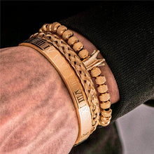 Cargar imagen en el visor de la galería, Kit Pulseiras Masculinas de Luxo Elite Eagle MMV02 - Urbano Elite