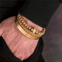 Cargar imagen en el visor de la galería, Kit Pulseiras Masculinas de Luxo Elite Eagle MMV02 - Urbano Elite