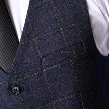 Cargar imagen en el visor de la galería, Terno Masculino Xadrez Classic Maverick Paletó + Colete + Calça MM03 - Urbano Elite