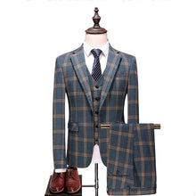 Cargar imagen en el visor de la galería, Terno Masculino Xadrez Classic Maverick Palito + Colete + Calça MM06 - Urbano Elite