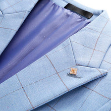 Cargar imagen en el visor de la galería, Terno Masculino Xadrez Maverick Paletó + Colete + Calça MM05 - Urbano Elite