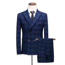 Cargar imagen en el visor de la galería, Terno Masculino Xadrez Classic Maverick Palito + Colete + Calça MM06 - Urbano Elite