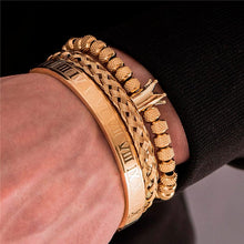 Cargar imagen en el visor de la galería, Kit Pulseiras Masculinas de Luxo Elite Eagle MMV02 - Urbano Elite
