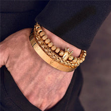 Cargar imagen en el visor de la galería, Kit Pulseiras Masculinas de Luxo Elite Eagle MMV02 - Urbano Elite
