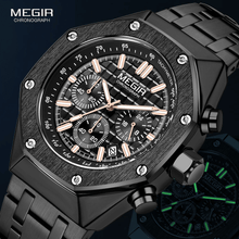 Cargar imagen en el visor de la galería, Relógio Masculino Megir MM07 - Urbano Elite
