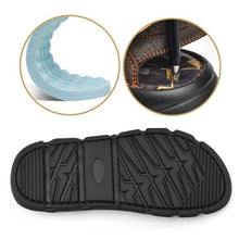Cargar imagen en el visor de la galería, Sandália de Couro Masculina Anti Stress com Velcro - Urbano Elite
