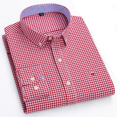 Camisa Social Masculina Algodão Oxford Elite MM02