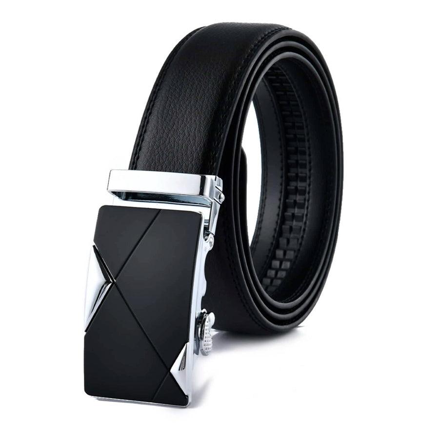 Cinto Masculino de Couro Preto Elite MM02 - Urbano Elite