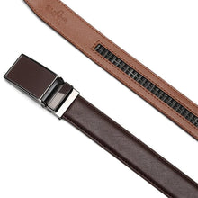 Cargar imagen en el visor de la galería, Cinto Masculino de Couro Marrom Elite MM04 - Urbano Elite
