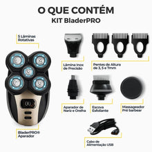 Cargar imagen en el visor de la galería, KIT BladerPRO Barbeador e Aparador + 4 Lâminas de Reposição - Urbano Elite
