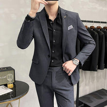 Cargar imagen en el visor de la galería, Conjunto Blazer Masculino Elite + Calça MM01 - Urbano Elite
