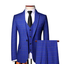 Cargar imagen en el visor de la galería, Terno Masculino Xadrez Classic Maverick Paletó + Colete + Calça MM03 - Urbano Elite
