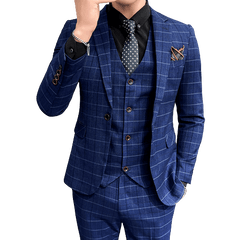 Terno Masculino Maverick Paletó + Colete + Calça MM08