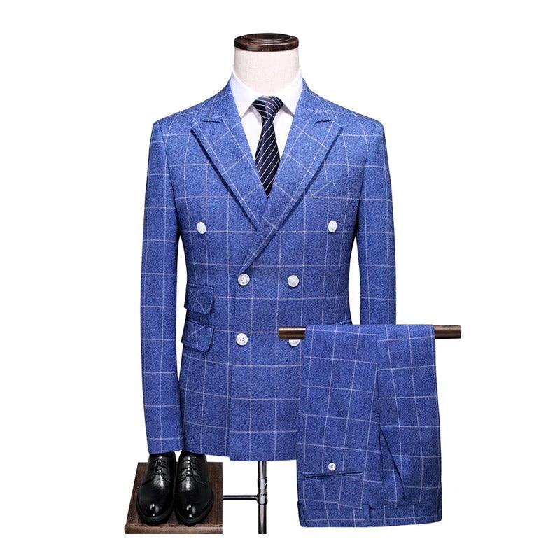 Terno Masculino Xadrez Classic Maverick Palito + Colete + Calça MM06 - Urbano Elite