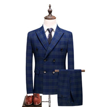 Cargar imagen en el visor de la galería, Terno Masculino Xadrez Classic Maverick Palito + Colete + Calça MM06 - Urbano Elite
