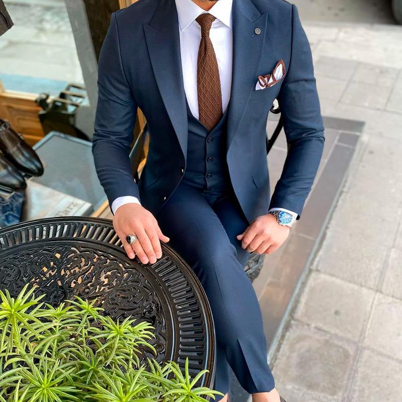 Terno Masculino Maverick Paletó + Colete + Calça MM02 - Urbano Elite