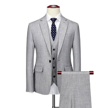 Cargar imagen en el visor de la galería, Terno Masculino Elite Paletó + Colete + Calça MM01 - Urbano Elite
