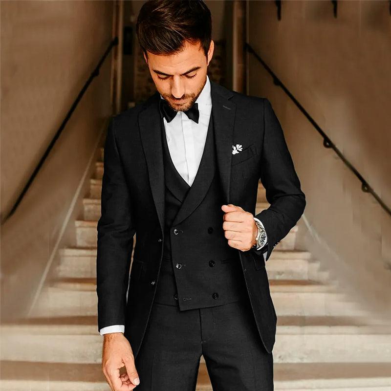 Smoking Masculino Elite Paletó + Colete + Calça MM04 - Urbano Elite