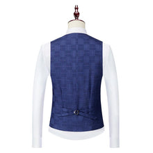 Cargar imagen en el visor de la galería, Terno Masculino Classic Quadriculado Elite Paletó + Colete + Calça MM07 - Urbano Elite
