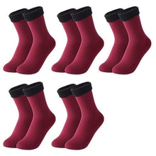 Cargar imagen en el visor de la galería, Meias Térmicas Peluciada Feminina - Kit com 5 Pares - Urbano Elite
