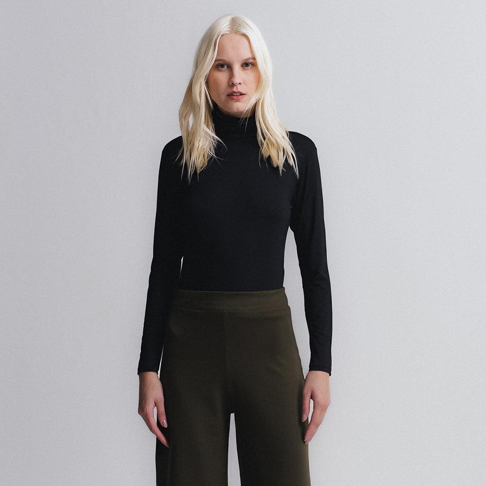 Tech T-shirt High Neck Long Sleeve Feminina - Urbano Elite