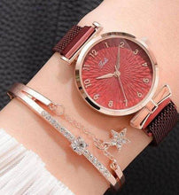 Cargar imagen en el visor de la galería, Relógio Luxuoso de Quartzo Tadi + Pulseira Magnética de BRINDE - Urbano Elite
